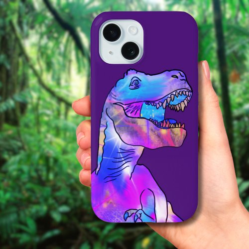 T_Rex Funny Colorful Dinosaur  iPhone 15 Case