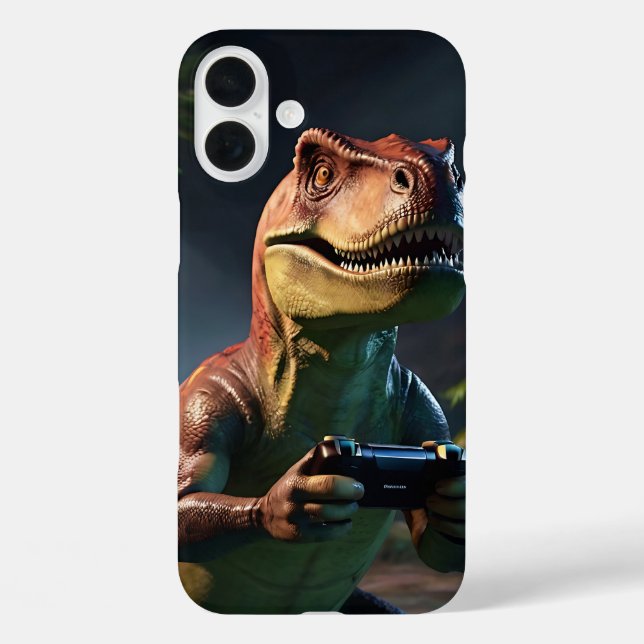 T-Rex Gamer Dino Art Case-Mate iPhone Case (Back)