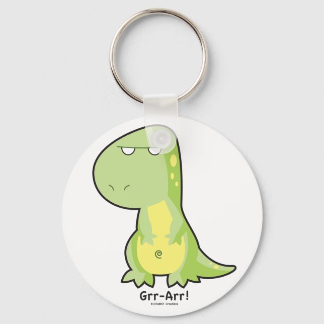 T-Rex Grr Arr Keychain (Front)