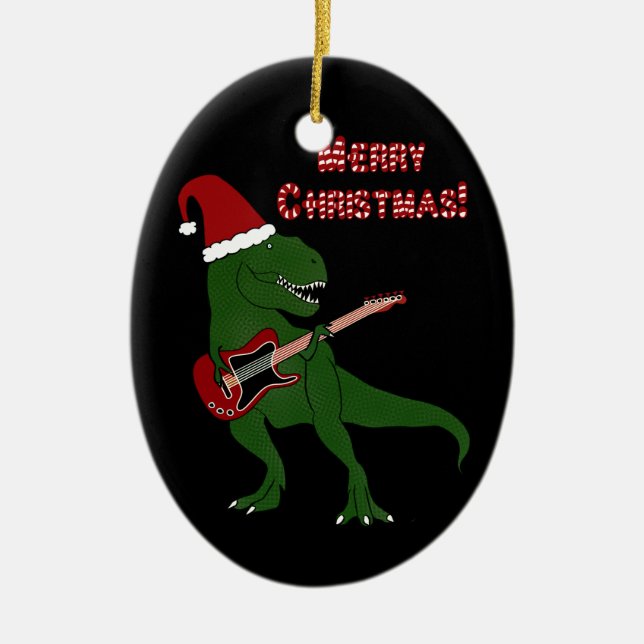 T-Rex Guitar Ornament (Front)