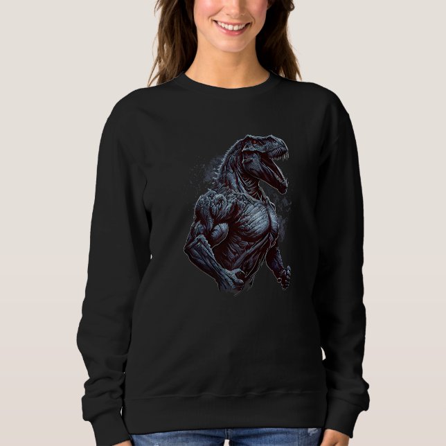 T-Rex Gym Wear Bodybuilding Premium Sweatshirt (Front)