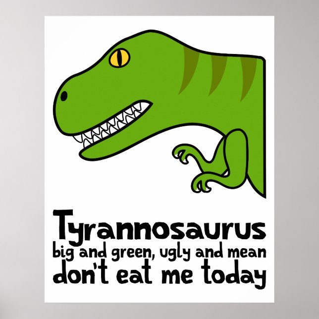 T-Rex Haiku Poster (Front)