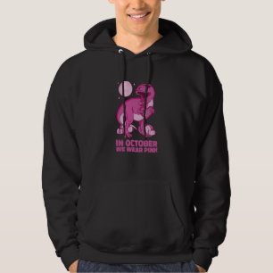 T Rex Halloween October Pink Men Women Hoodie