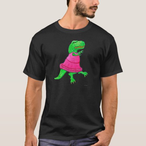 T_Rex in a Tutu T_Shirt