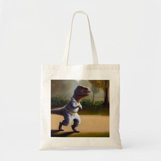T Rex Jogging Tote Bag (Front)