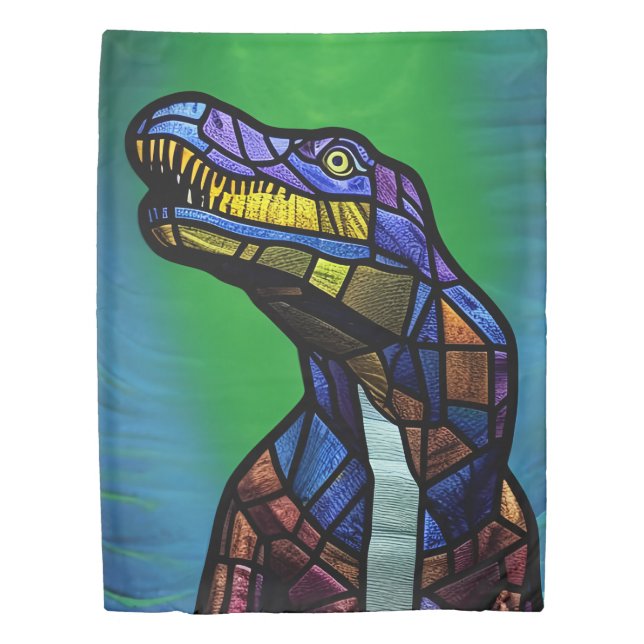 T-Rex King Of The Dinosaurs Duvet Cover (Front)