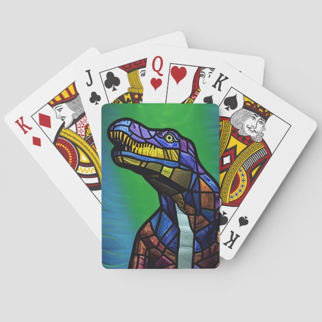 T-Rex King Of The Dinosaurs Poker Cards (Back)