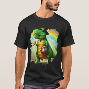 T Rex Leprechaun  St Patricks Day Tyrannosaurus Re T-Shirt