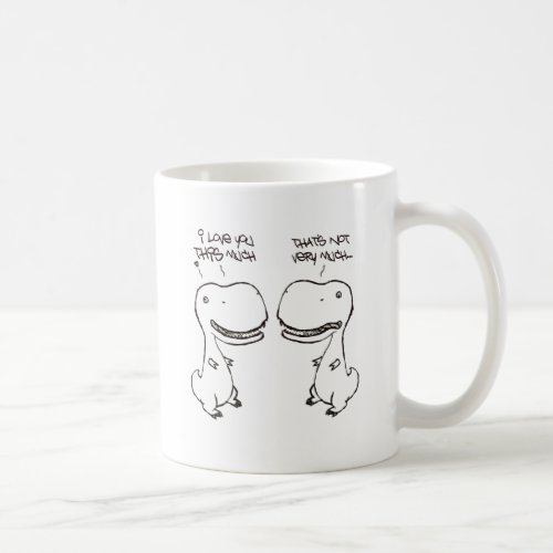 T_rex love coffee mug