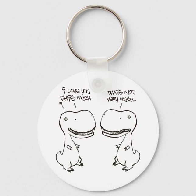 T-rex love keychain (Front)