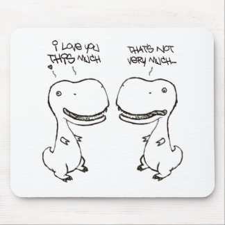 T-rex love mouse pad