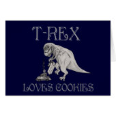 T-Rex Loves Cookies (Front Horizontal)