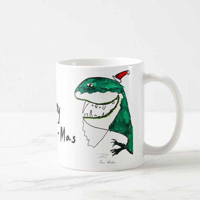 T-Rex-Mas Christmas Mug (Right)