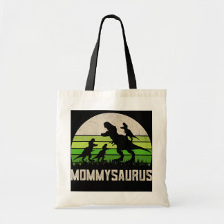 T rex Mommysaurus Funny Dino Mom Dinosaur 4 Kids Tote Bag