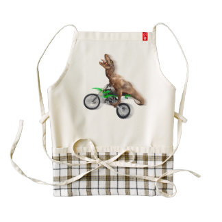 T rex motorcycle - t rex ride - Flying t rex Zazzle HEART Apron