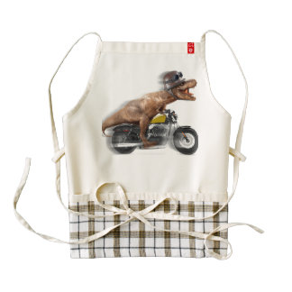T rex motorcycle-tyrannosaurus-t rex - dinosaur zazzle HEART apron