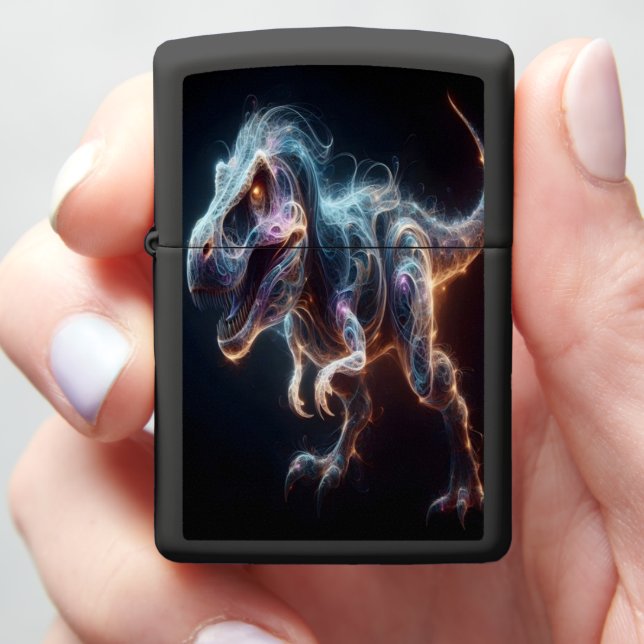 T-Rex Nebula Zippo Lighter (In Hand)