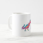 T-Rex on a Leash Coffee Mug (Front Left)
