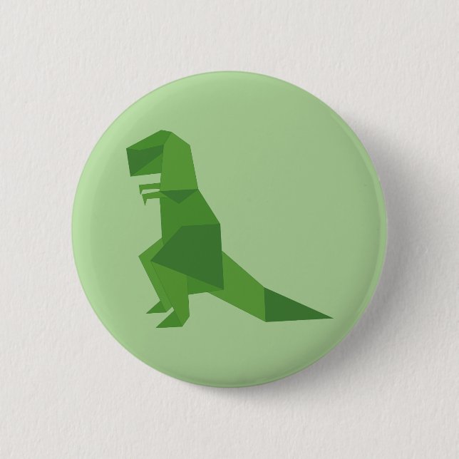 T-Rex Origami Button (Front)