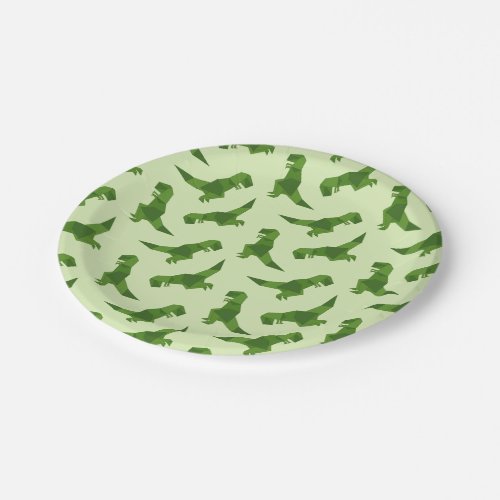 T_Rex origami Paper Plates