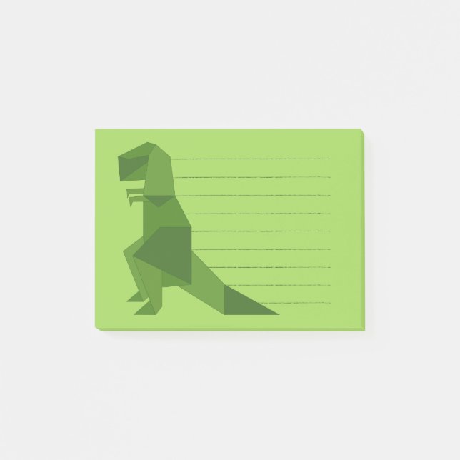 T-Rex origami Post-it Notes (Front)