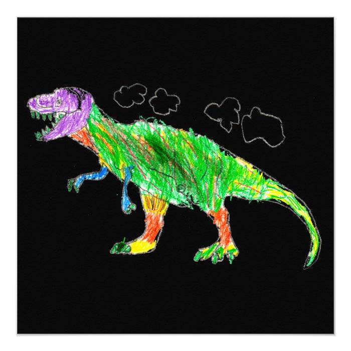 T Rex Personalized Invitations