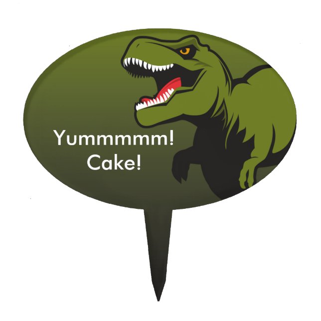 T-Rex Personalized items Cake Topper (Front)