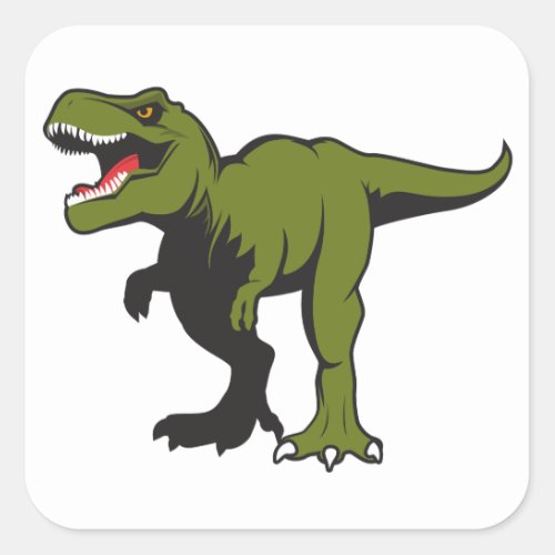 T_Rex Personalized items Square Sticker
