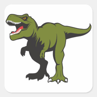 T-Rex Personalized items Square Sticker