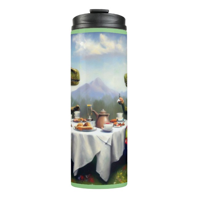 T Rex Picnic Thermal Tumbler (Front)