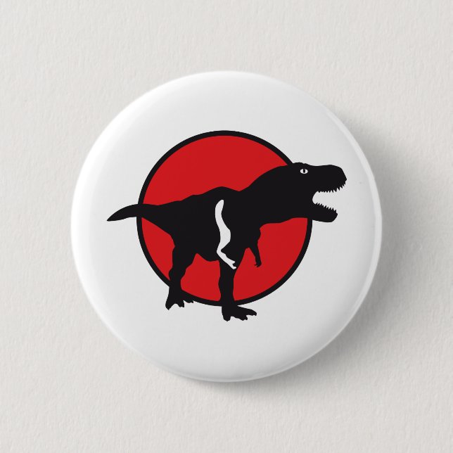 T-rex Pinback Button (Front)