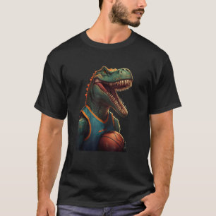 T Rex playing Basketball Coach Dino Trex Rex Sport T-Shirt