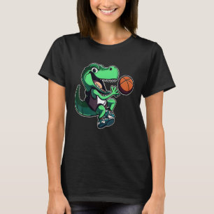 T Rex playing Basketball Coach Dino Trex Rex Sport T-Shirt