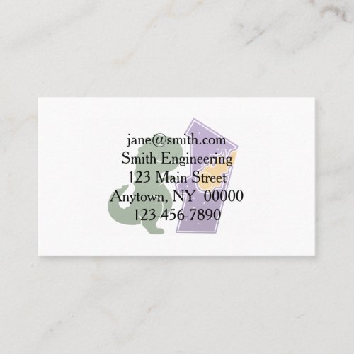 T rex playing _ Choose background color Business Card