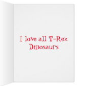 T-Rex Pop Art Cards (Inside (Right))