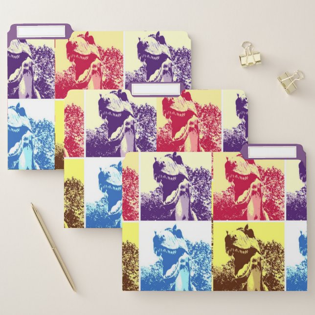 T-Rex Pop Art File Folder (Set)