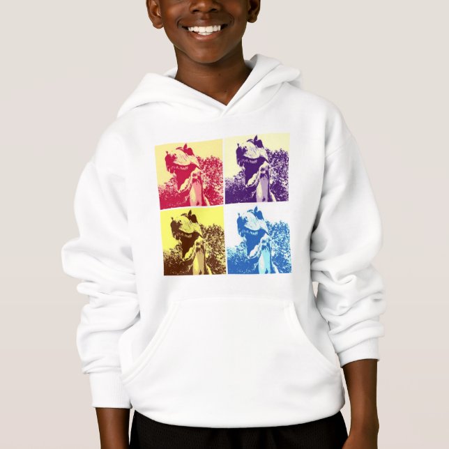 T-Rex Pop Art Hoodie (Front)