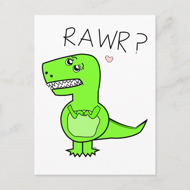 T-Rex Postcard (Front)