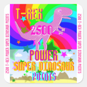 T-Rex Power Super Dinosaur 2500 Points Stickers