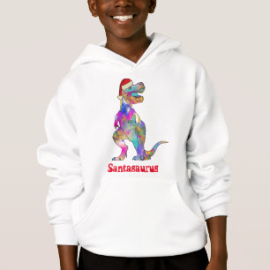 T Rex Psychedelic Dinosaur christmas Hoodie