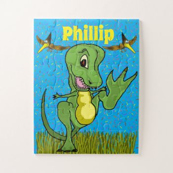 T-rex Puzzle by Shenanigins at Zazzle