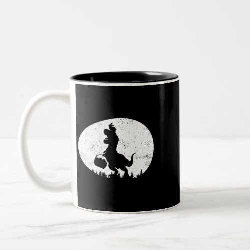 T Rex Rabbit Dinosaur Easter Bunny Egg Boys Kids T Two_Tone Coffee Mug