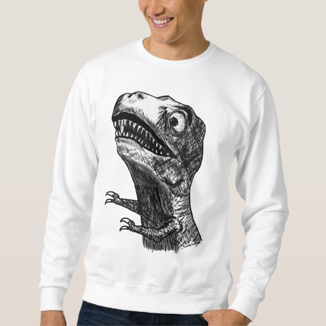 T-Rex Rage Meme - 2-sided Sweatshirt (Front)