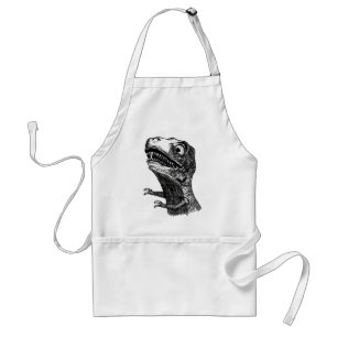 T-Rex Rage Meme - Apron