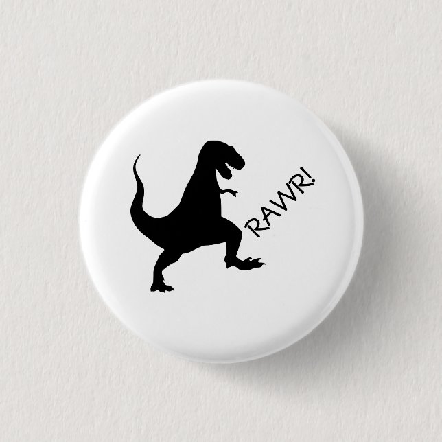 T Rex rawr! Button (Front)