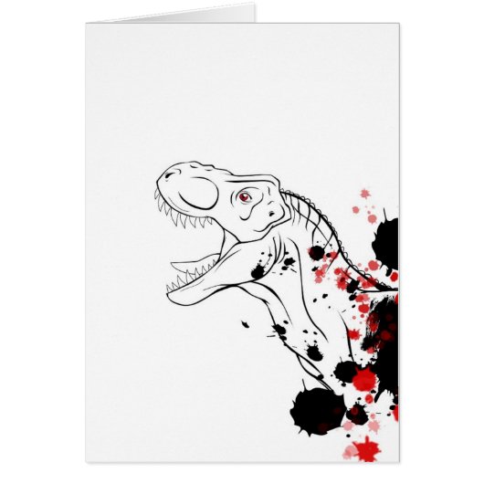 T-Rex (Red and Black) Cards (Front)