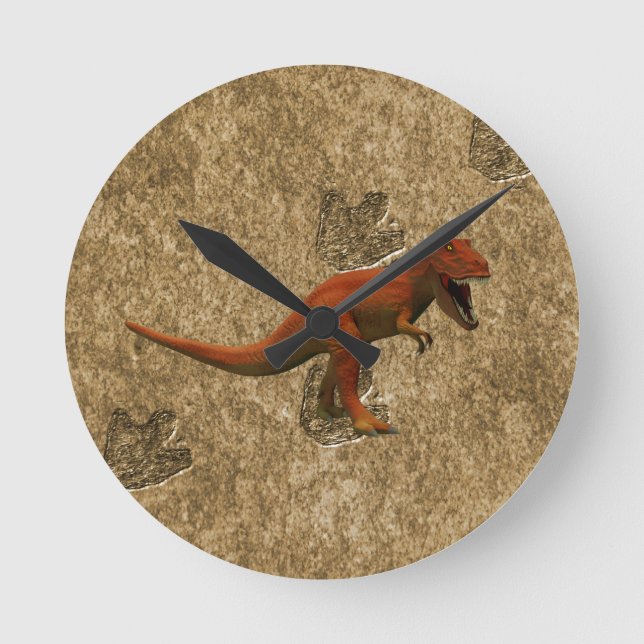 T Rex Round Clock (Front)