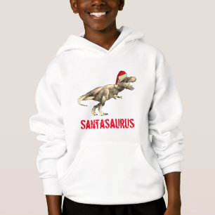 T-Rex Santa Dinosaur Christmas Hoodie