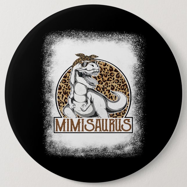 T Rex School Student Dinosaur Happy 100 Days Of Sc Button (Front)