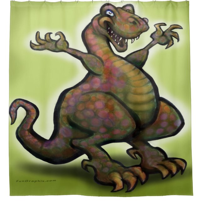 T-Rex Shower Curtain (Front)